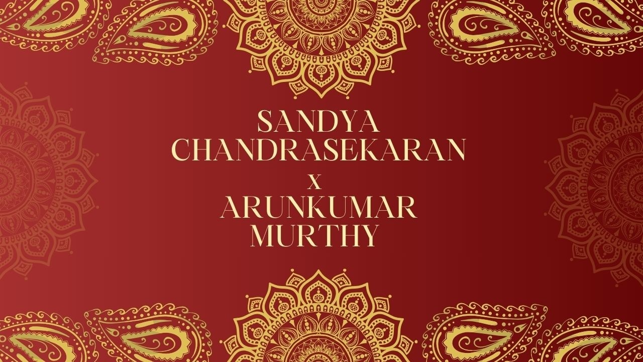 Engagement - SANDYA CHANDRASEKARAN X ARUNKUMAR MURTHY| 22-2-6.00pm |The Apartment Park Hyatt Chennai