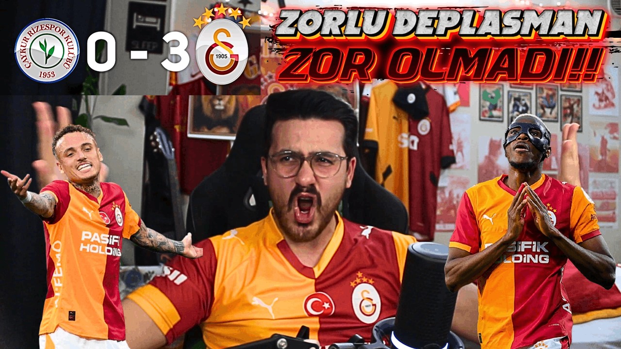 ASLANLAR KOLAY GEÇTİ! I RİZESPOR 0-3 GALATASARAY MAÇ TEPKİ