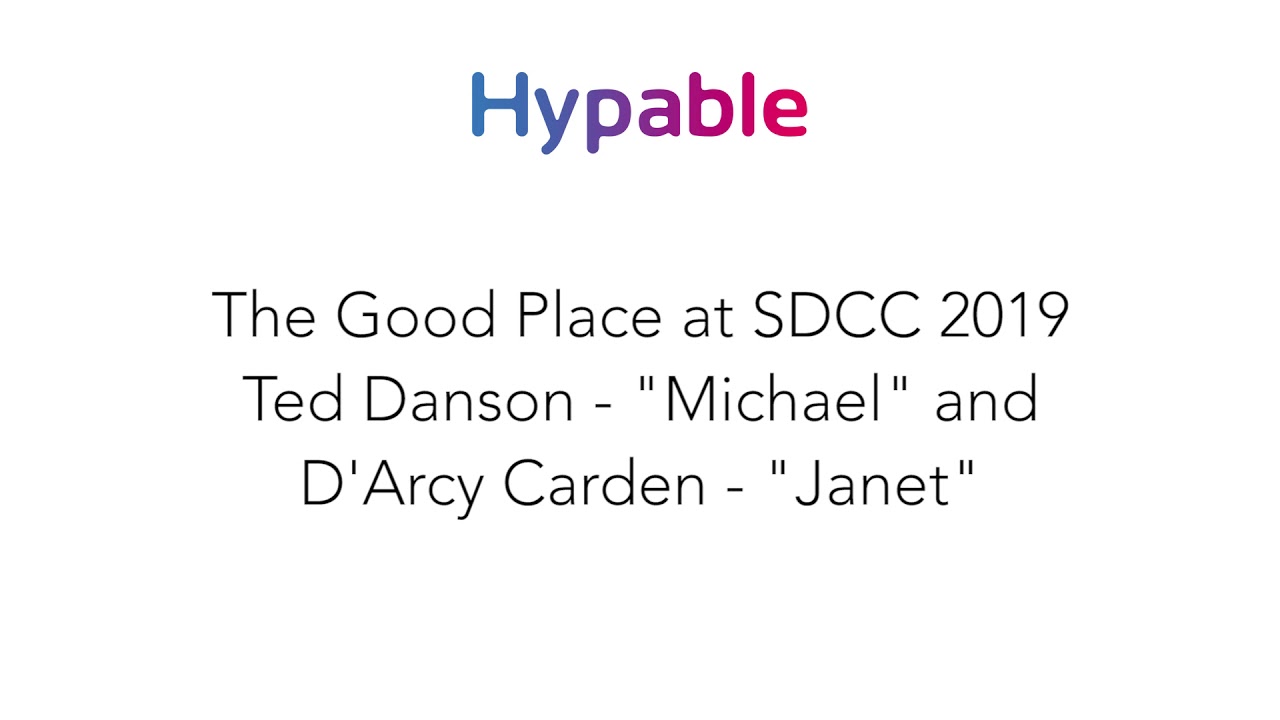 SDCC 2019: The Good Place's Ted Danson & D'Arcy Carden on being human even when you're not