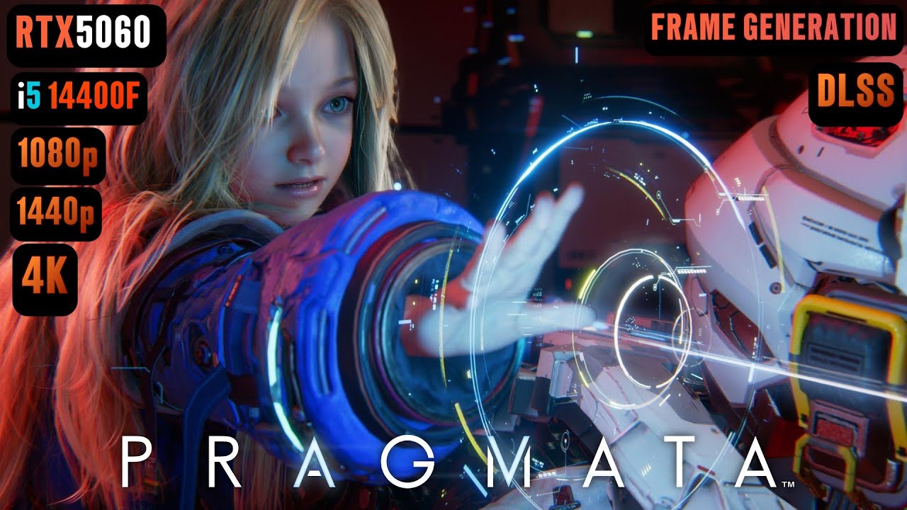 Pragmata RTX 5060 & i5 14400F 1080p/1440p/4K