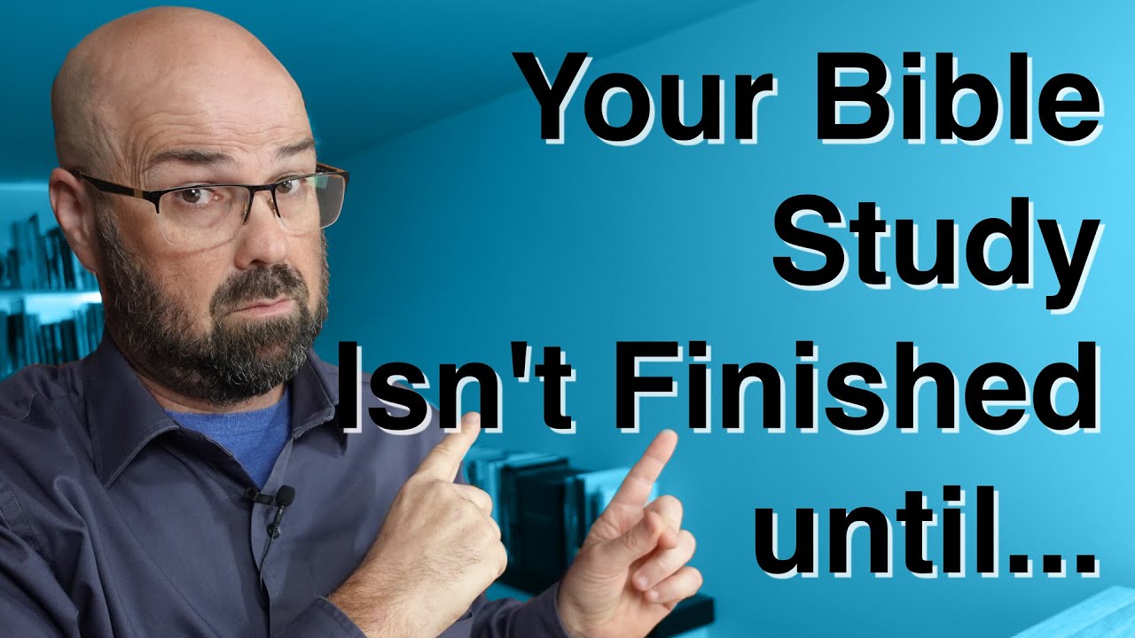 How to apply the bible to your life - (study the bible like your life depended on it)