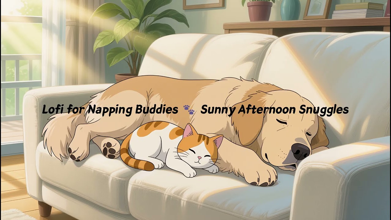 Lofi for Napping Buddies 🐾 Sunny Afternoon Snuggles