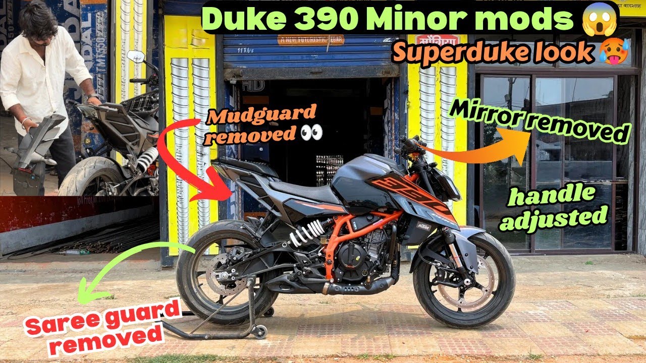 Minor Mods on My Duke 390 Gen3 🚀| Insane look 😱#duke #ktm