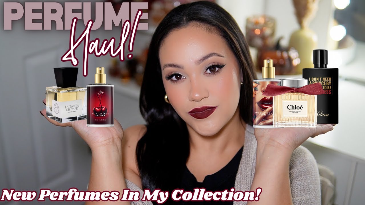 FALL PERFUME HAUL! 🍂NEW PERFUMES IN MY PERFUME COLLECTION!🍁 AFFORDABLE, DESIGNER & NICHE | AMY GLAM✨