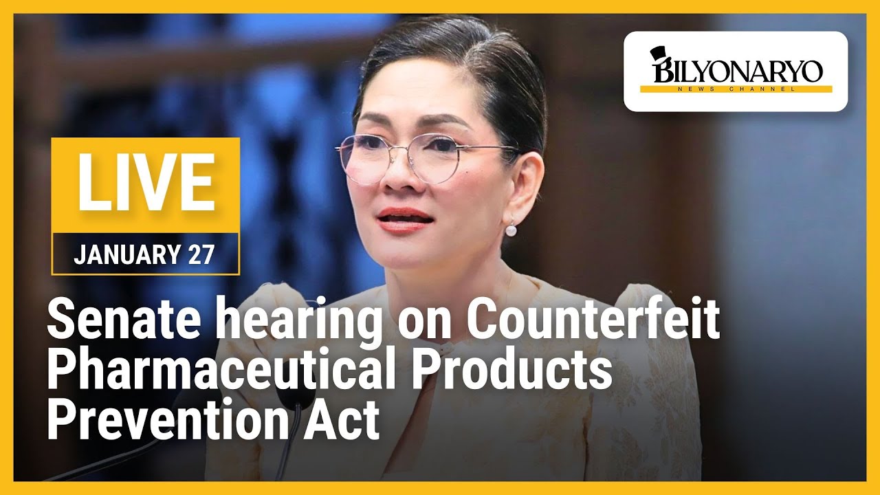 LIVE: Senate hearing on Counterfeit Pharmaceutical Products Prevention Act | January 27, 2026