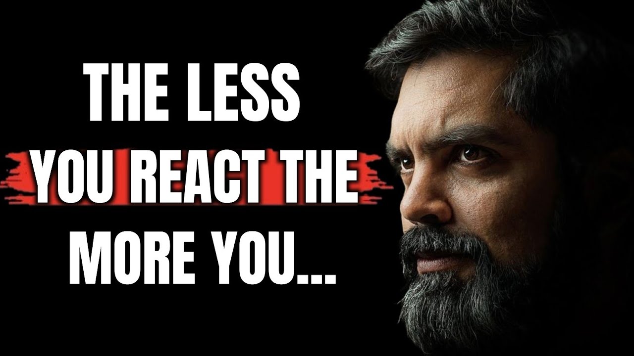 The Less You React, the More Powerful You Become (Stoic Quotes)
