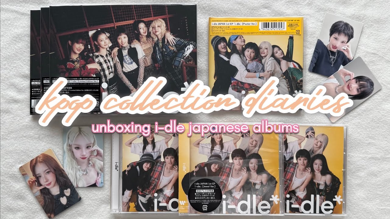 i-dle japanese albums unboxing