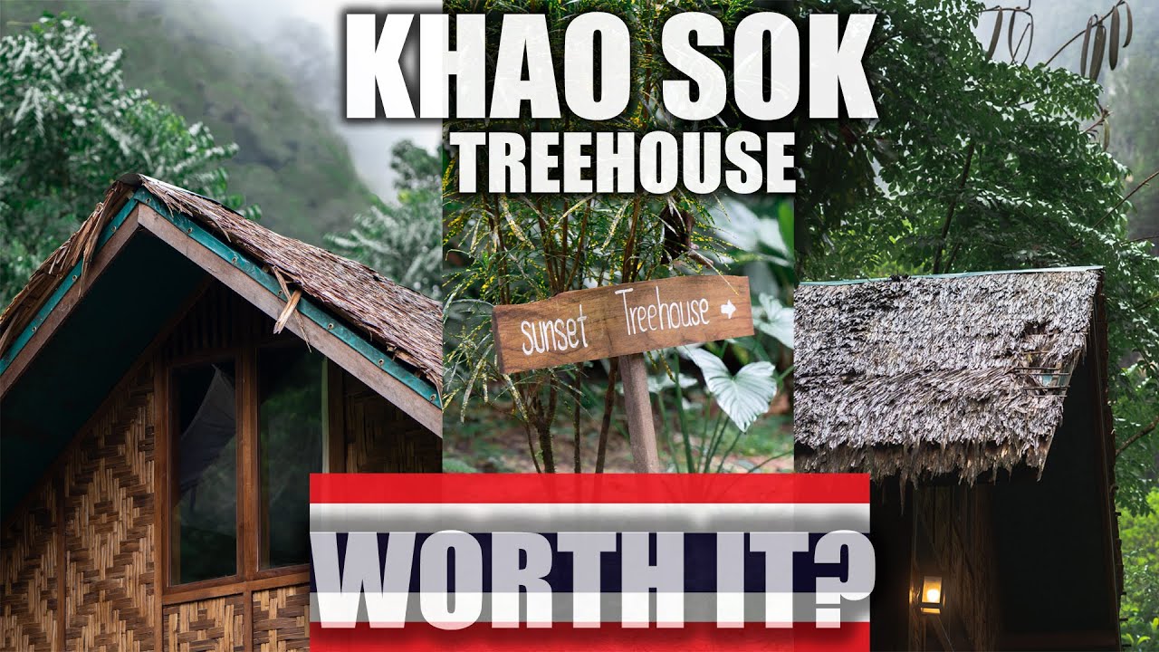 WE STAYED IN A LUXURY TREE HOUSE FOR £70 | KHAO SOK, THAILAND 🇹🇭  (PART 1)