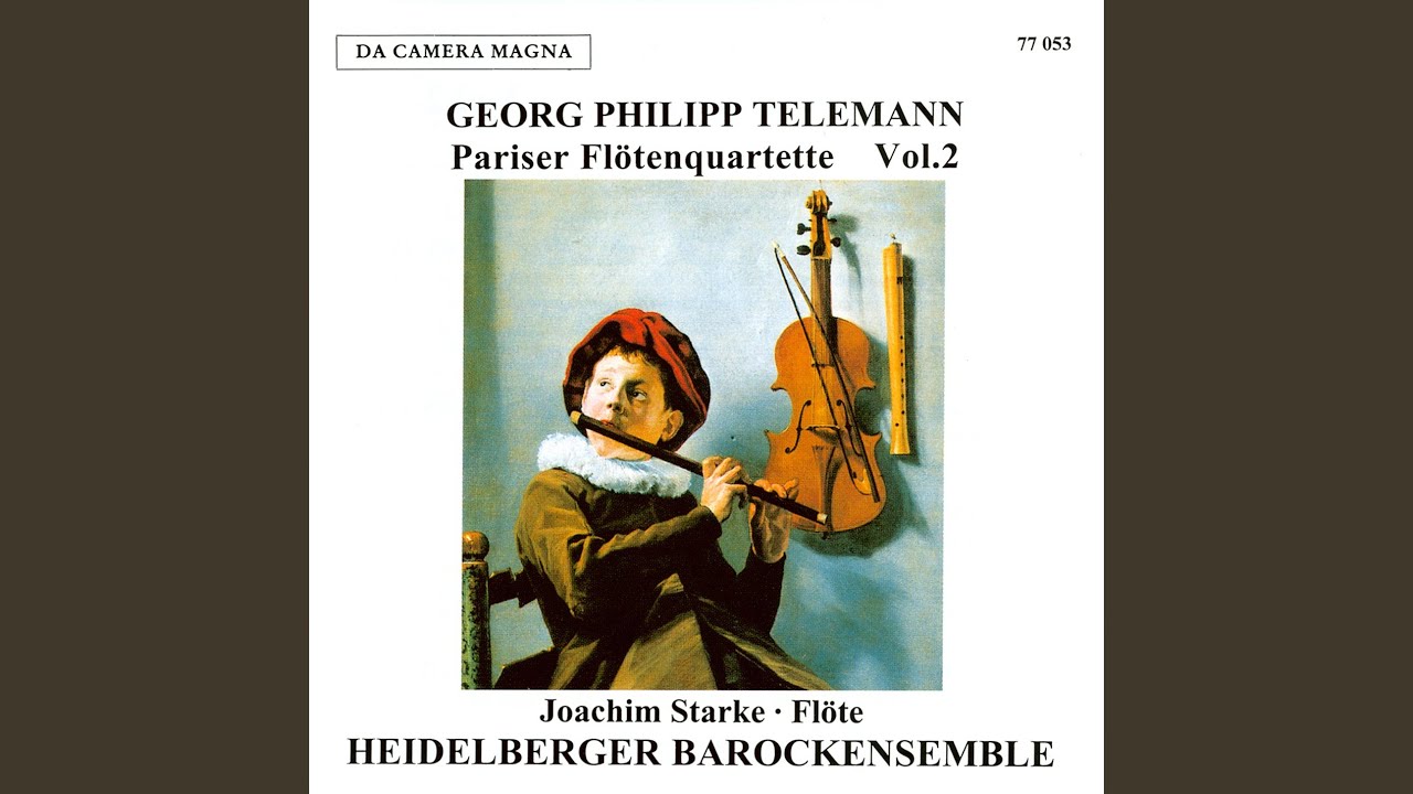 Pariser Flötenquartett in E Minor, TWV 43:e1: V. Menuet l