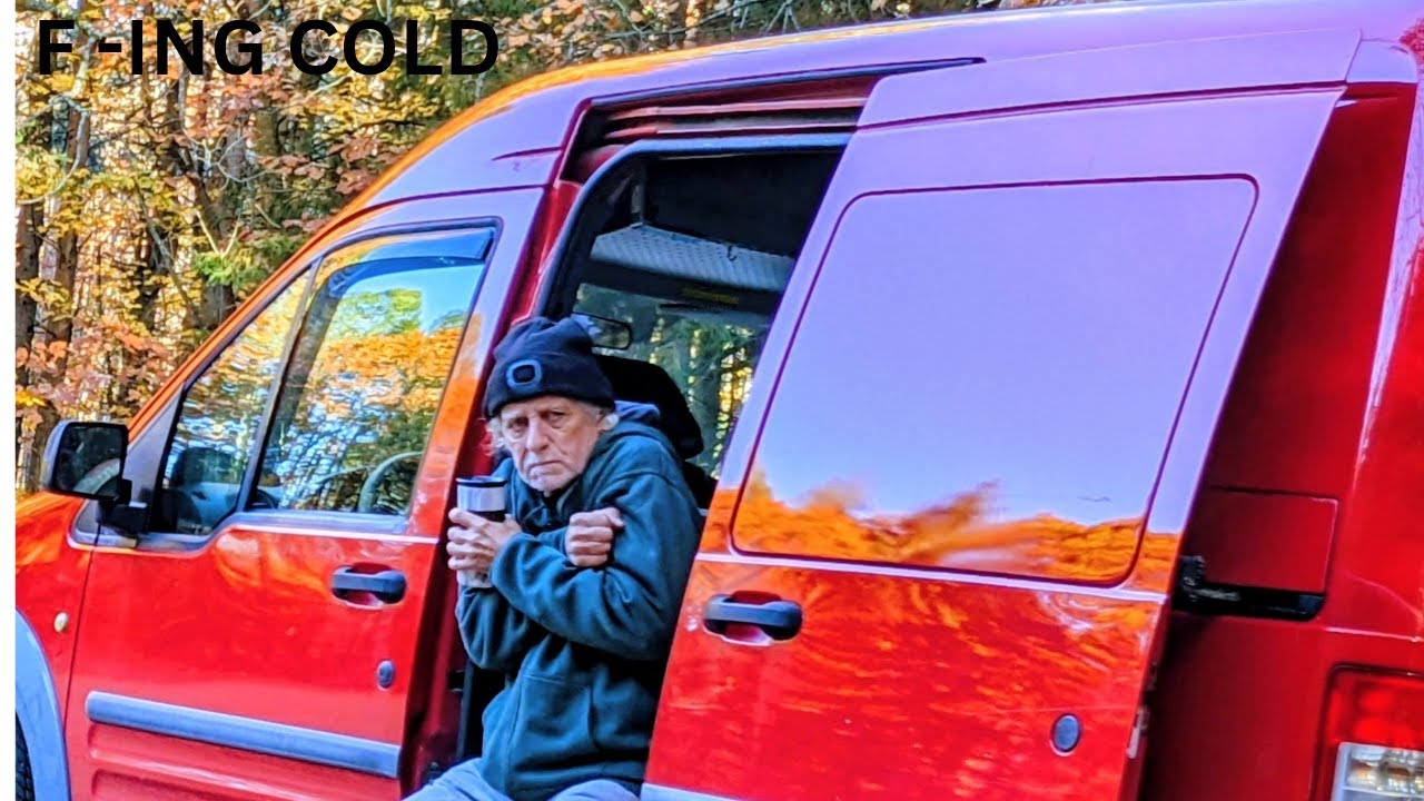 FROSTY NIGHT in my VAN @Frankscampingandoutdoors #vanlife #camping #outdoors 