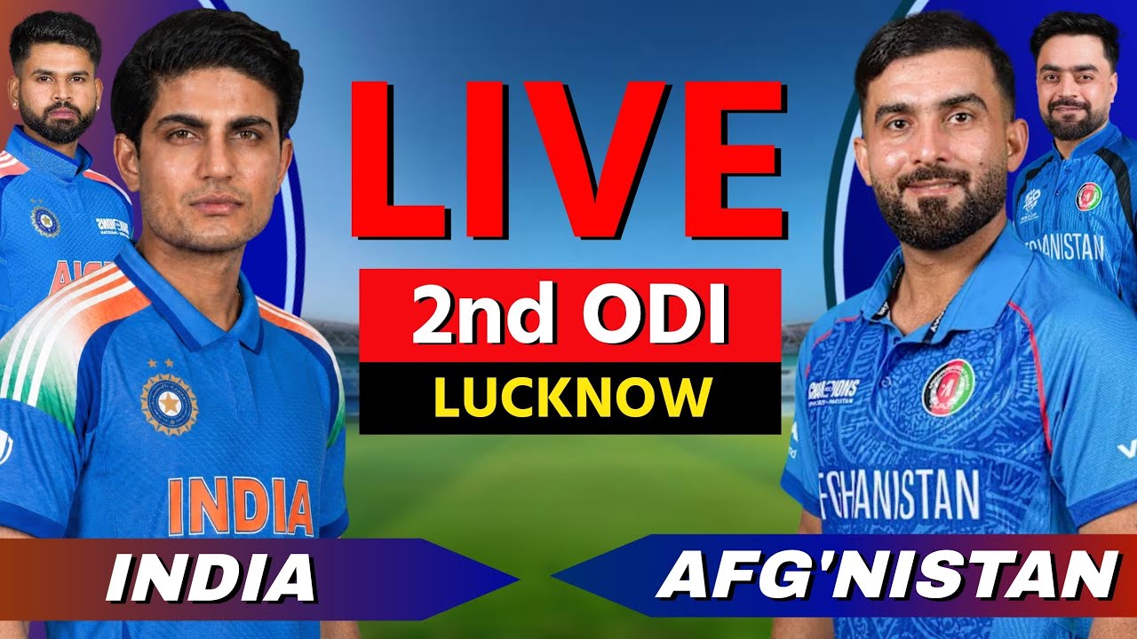 India vs Afghanistan, 2nd ODI 2026, Live Cricket Match Scores & Fan Commentary, IND vs AFG, 45 OV