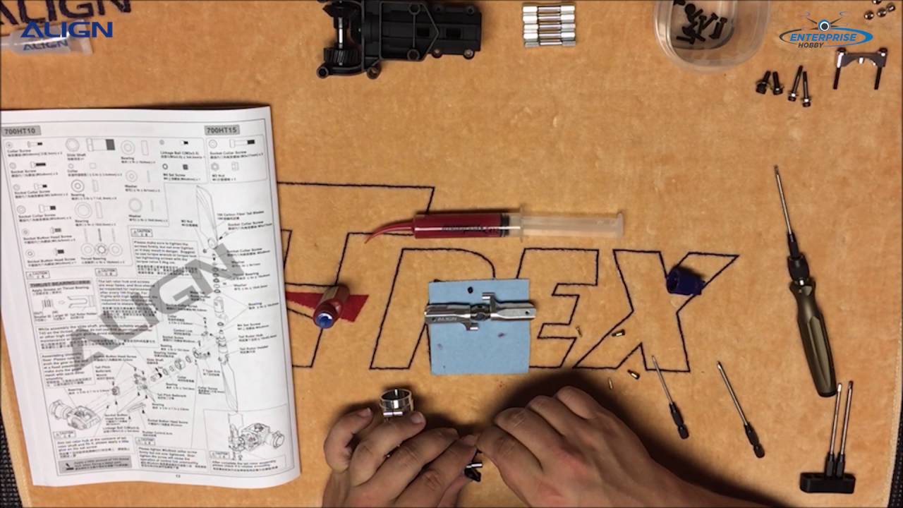 T-Rex 700X Dominator Build Video (Tail Assembly) Part 4b of 6