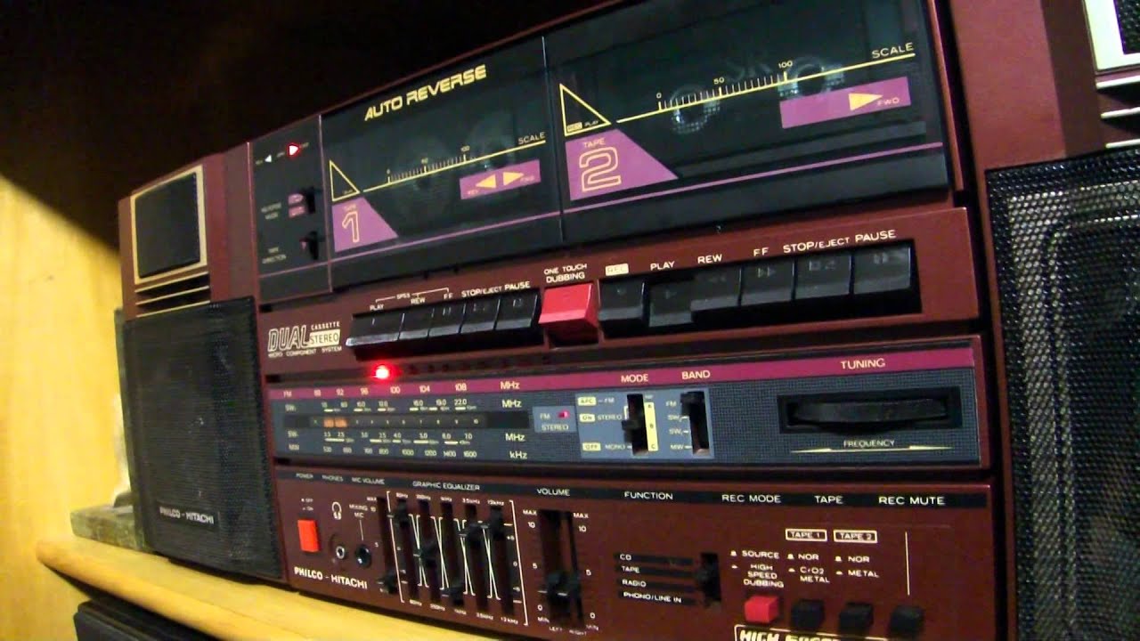 BOOMBOX PHILCO HITACHI PMS 550 D