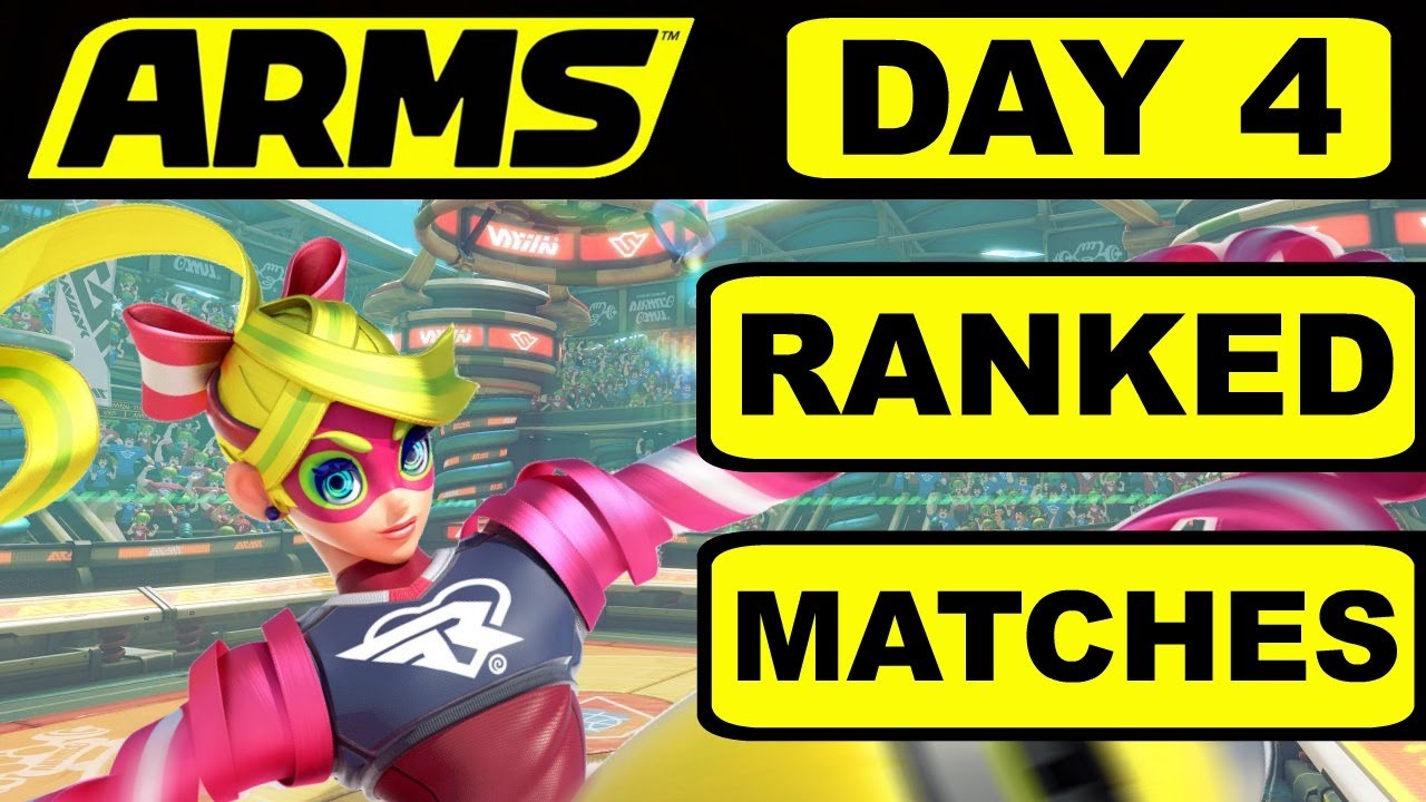 ARMS Ranked Matches DAY 4 Ribbon Girl Gameplay!