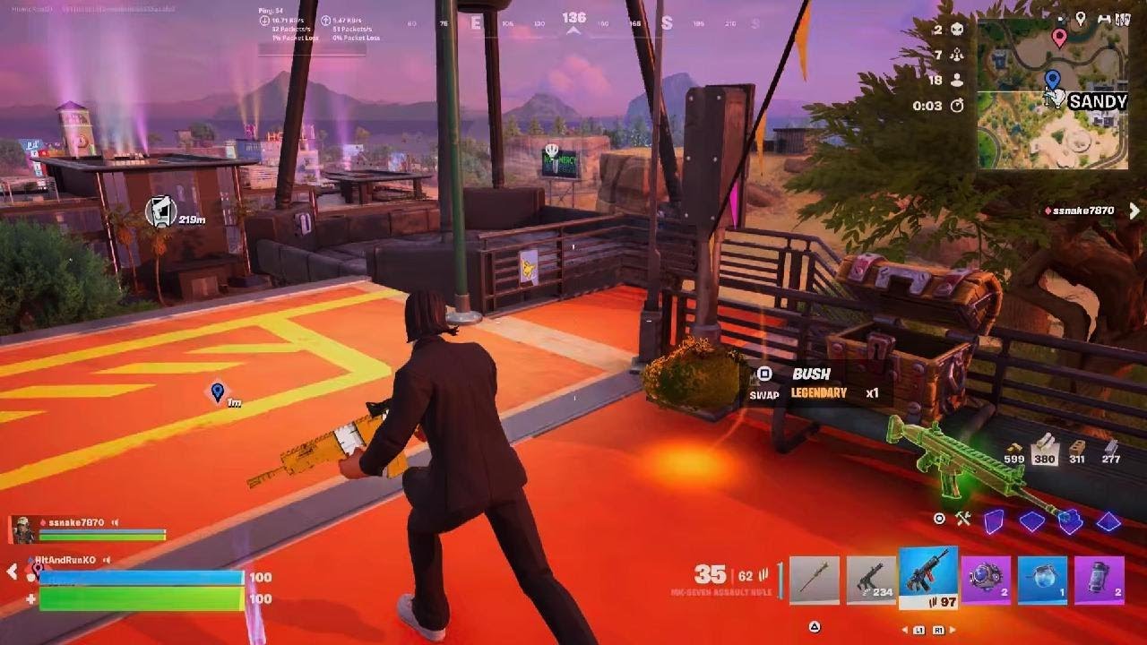 Fortnite epic air shot kill