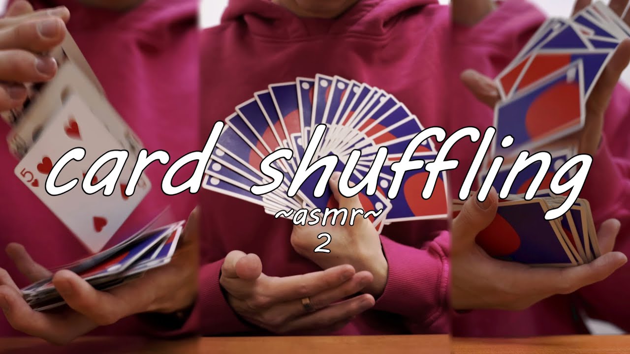 Card Shuffling with Playing cards // ASMR 2