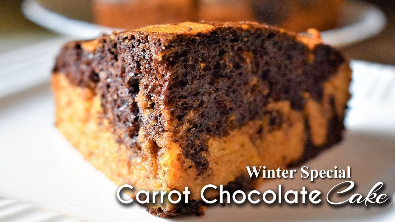 Winter special Carrot Chocolate Cake | Chocolate Cake| Chocolate Carrot cake | Carrot cake recipe
