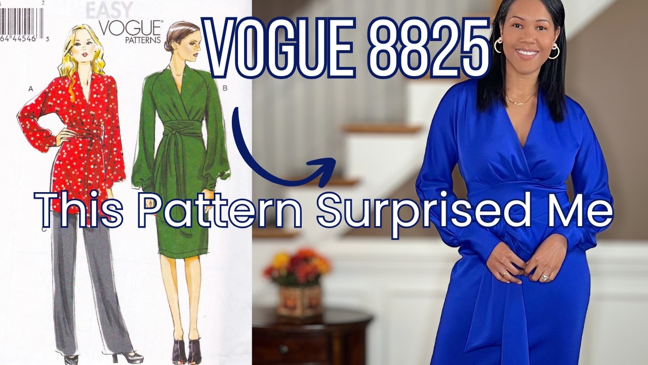 Я сшила Vogue 8825 к своей годовщине! Полный обзор + советы по праздничному стилю