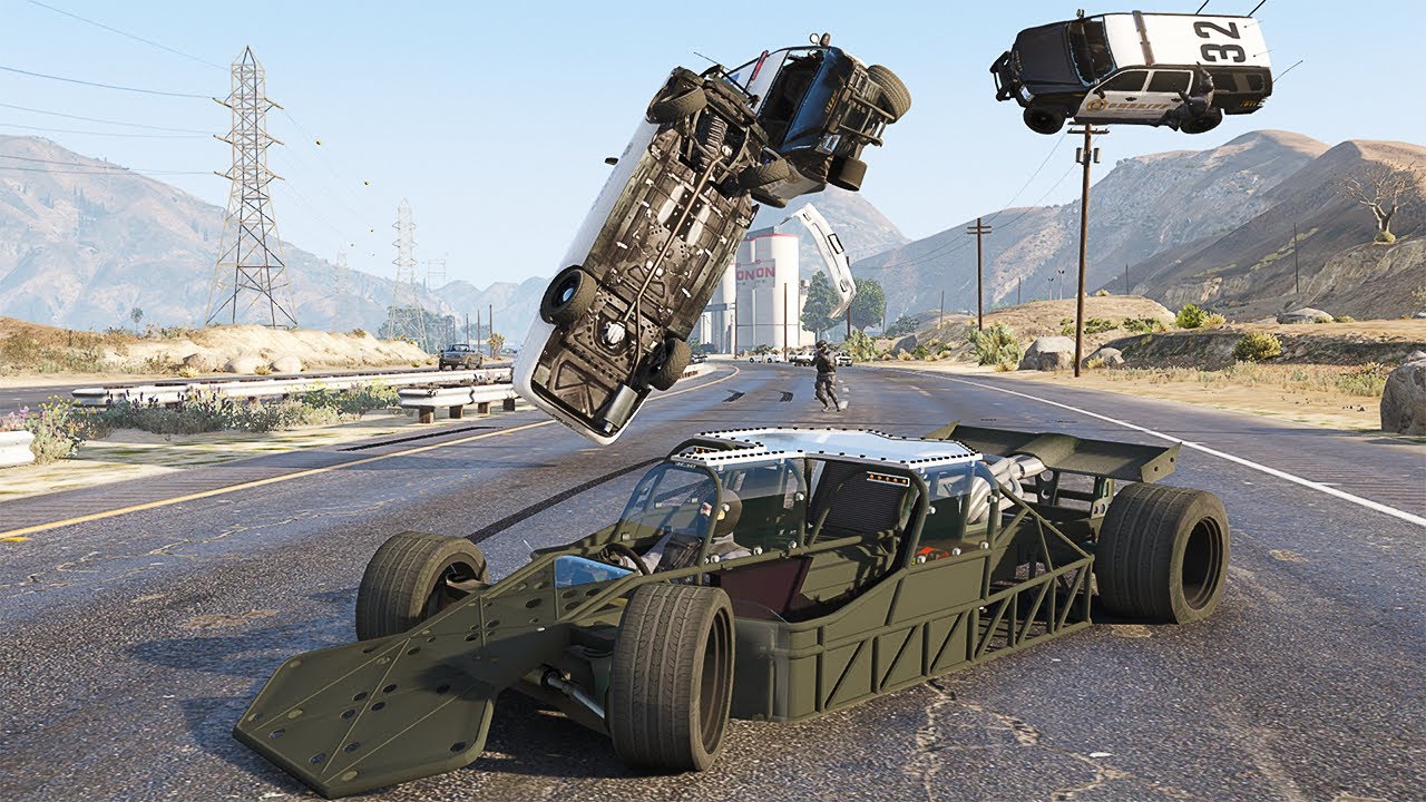 GTA 5 FAST & FURIOUS - FLIP CAR RAMPAGE - SUPER CINEMATIC PICTURE WITH SLOW MO ep.12