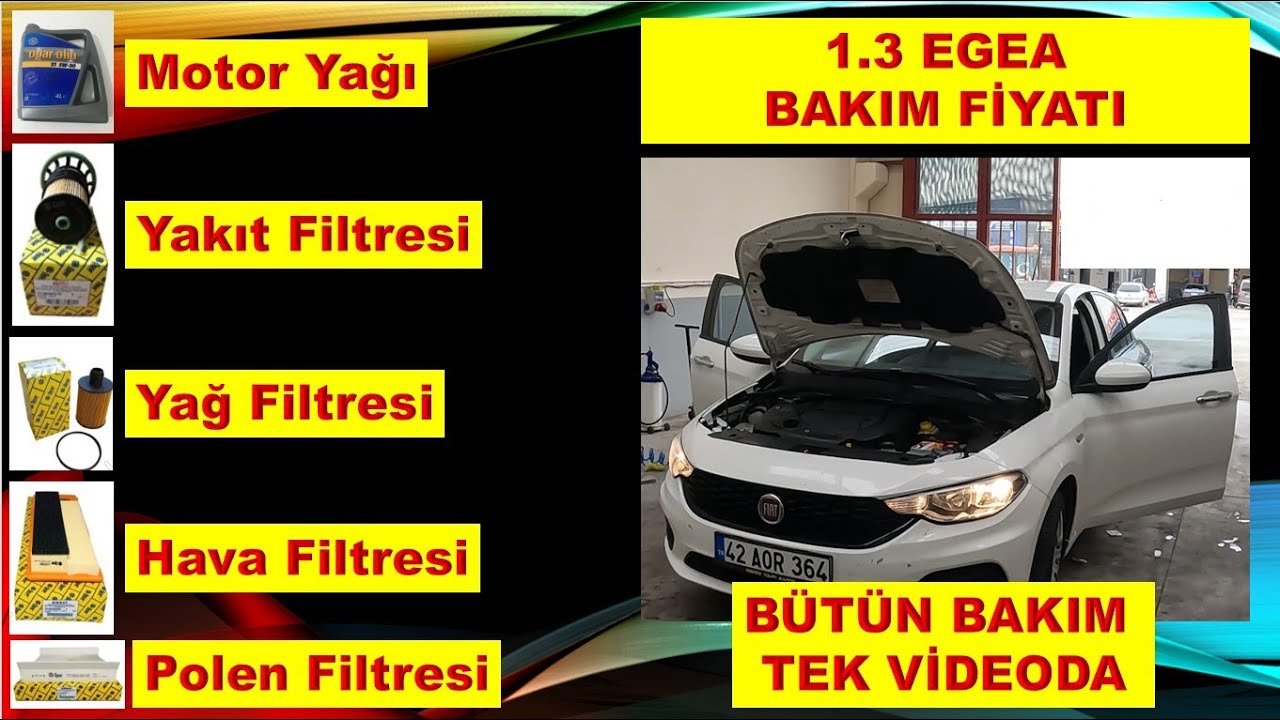 FİAT EGEA PERİYODİK BAKIM YAPIYORUZ? // 1.3 DİZEL BAKIM FİYATI?