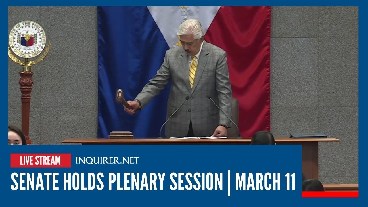 LIVE: Senate holds plenary session | March 10