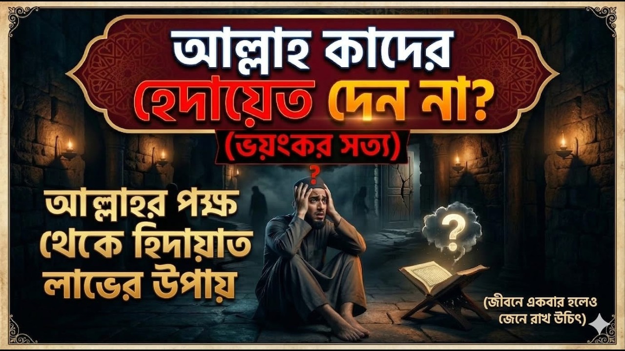আপনার ভাগ্যে কি হেদায়েত আছে? হেদায়েত পাওয়ার উপায় ও বাধা | Islamic Lecture Bangla 2026