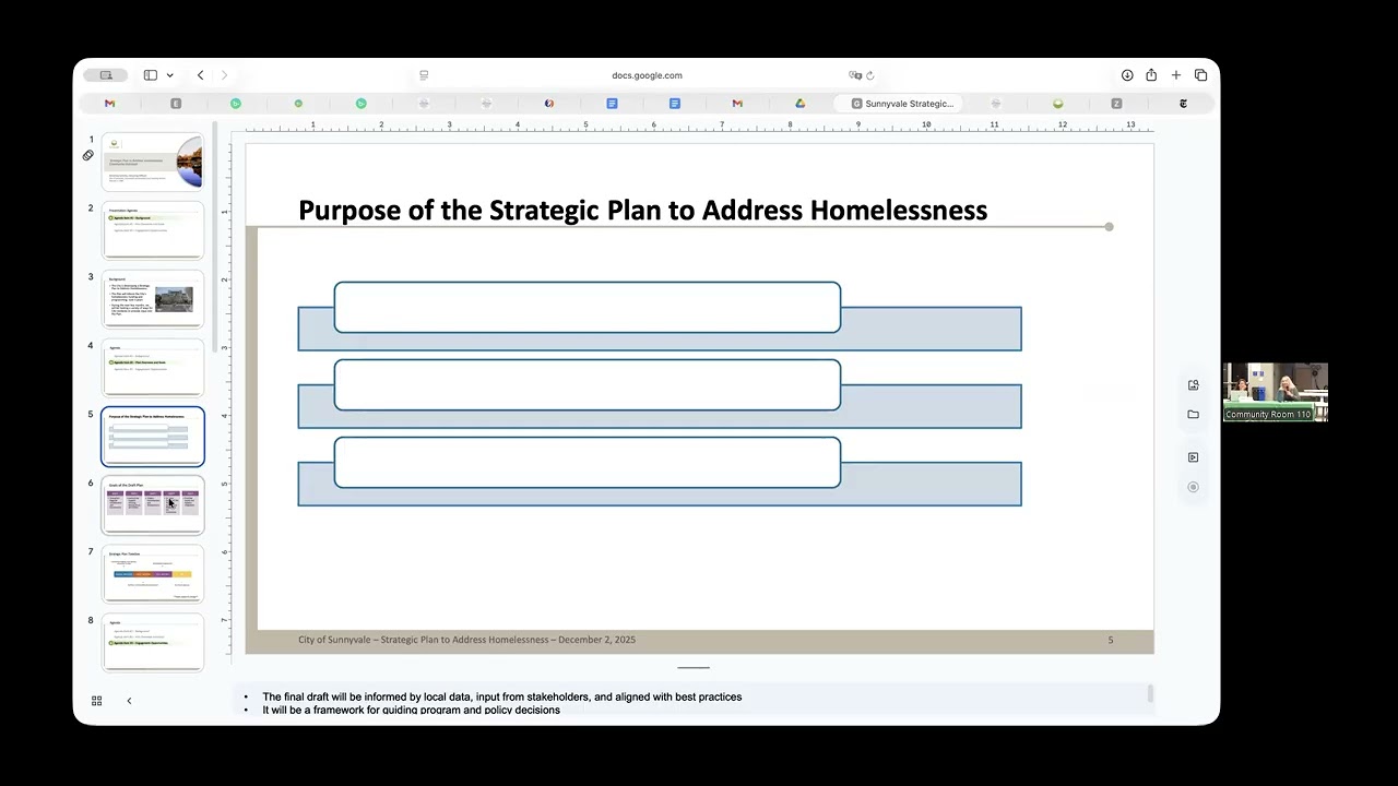 Livable Sunnyvale: Unhoused Strategic Plan, Regional Transit Initiative, Bylaws Change. Feb. 4, 2026