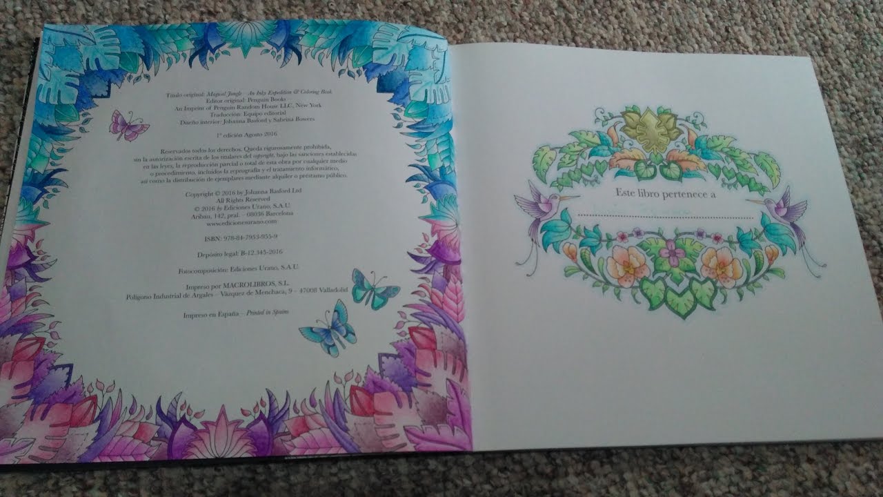 Review La jungla mágica- Johana Basford (todos los diseños)