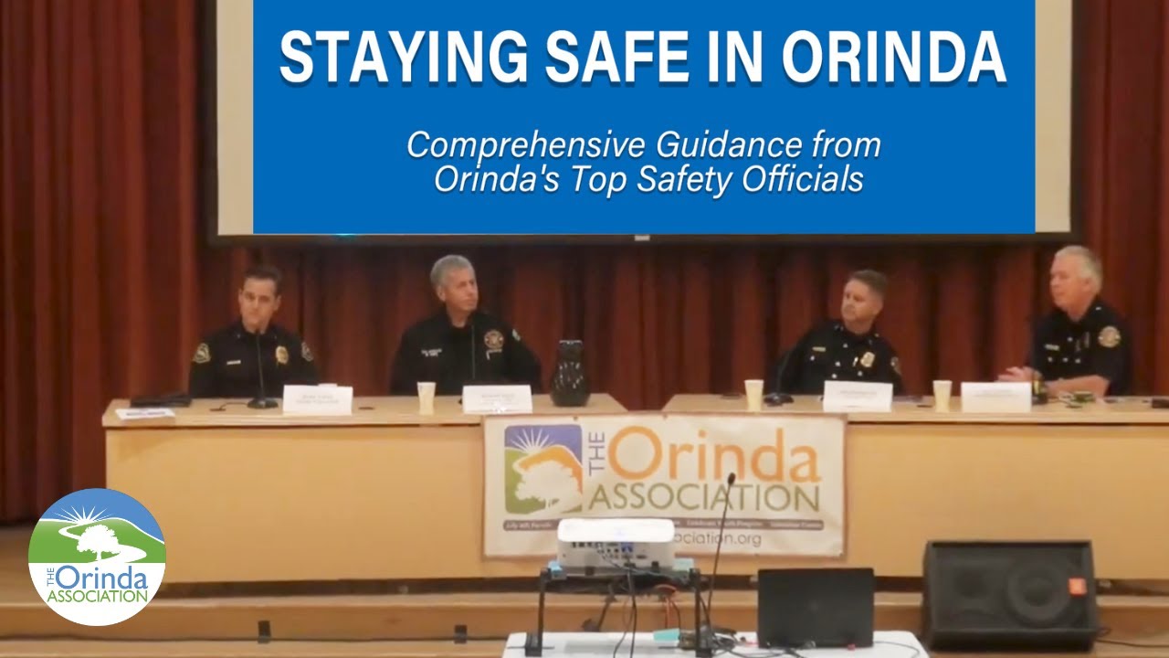 Staying Safe in Orinda - Orinda's Top Safety Officials 2017
