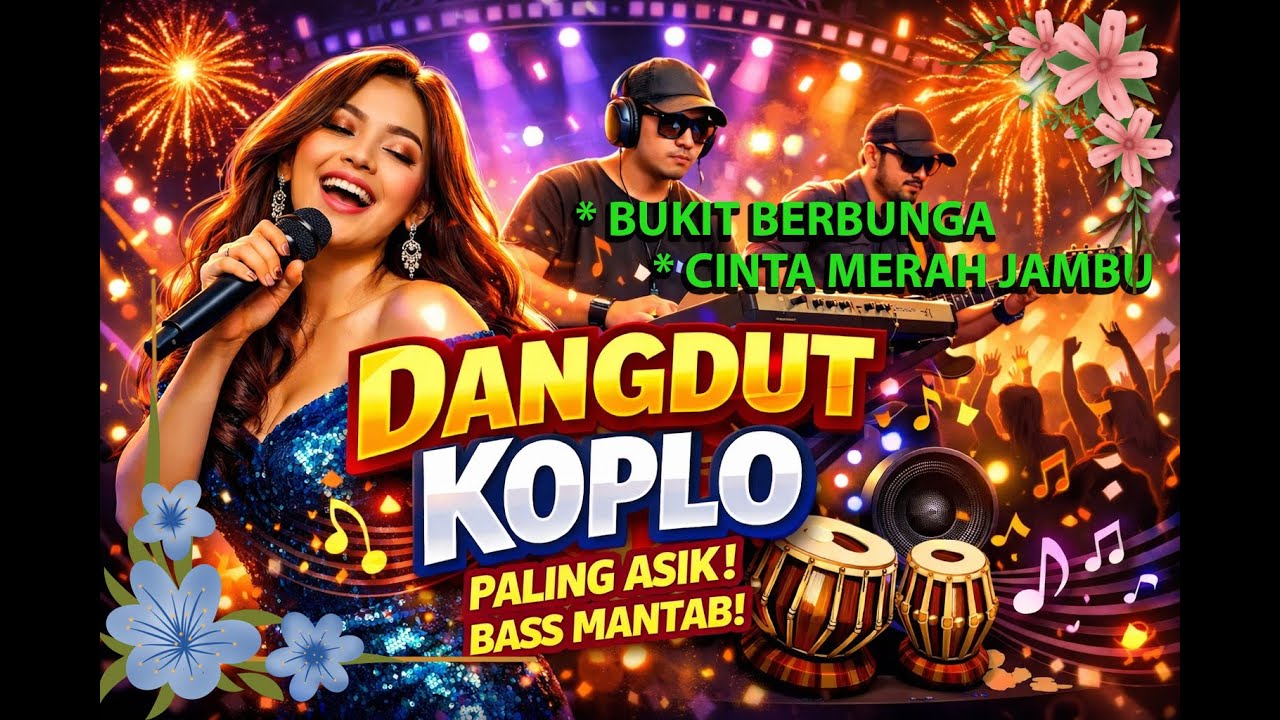 Dangdut koplo paling asik Fuul Album || Bukit berbunga || cinta merah jambu #dangdutkoplo #dangdut
