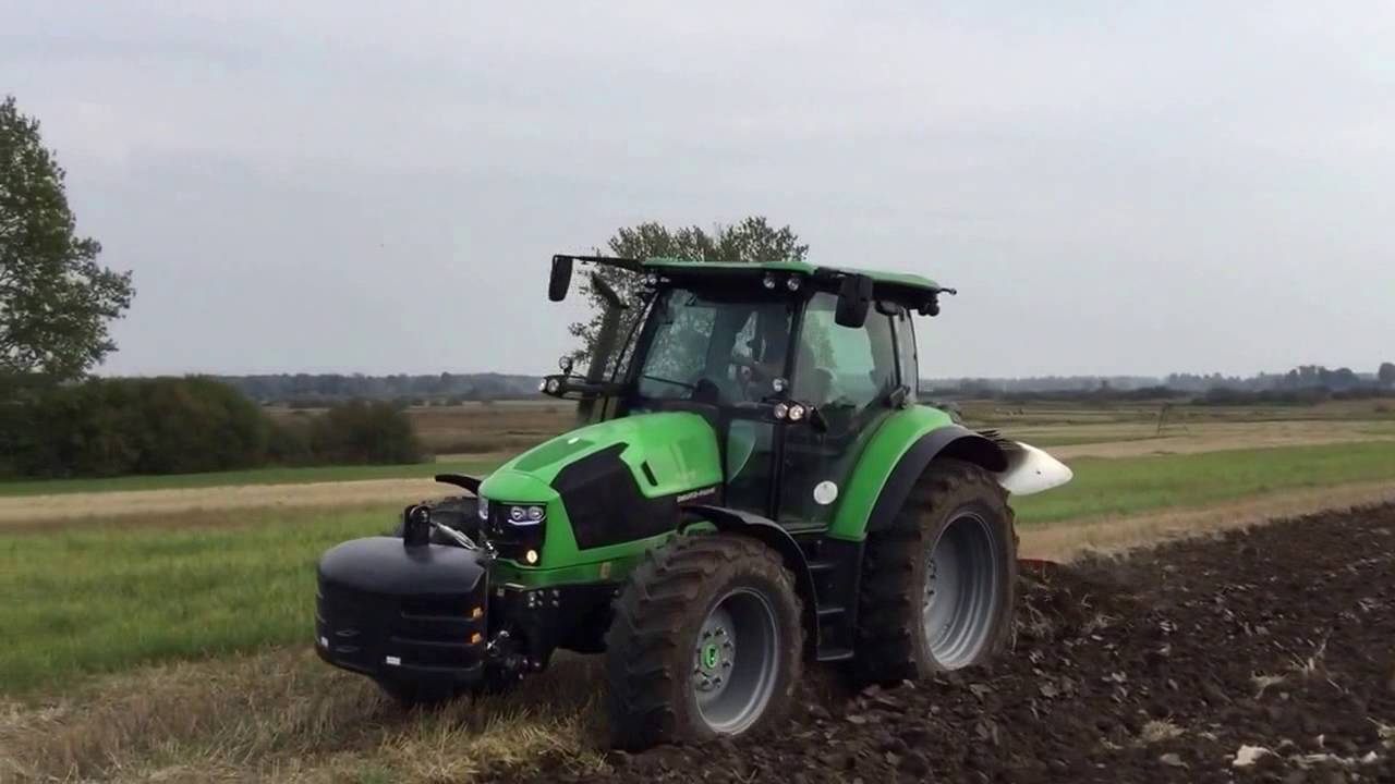 FINO POKAZ  DEUTZ-FAHR 5120 z pługiem UNIA IBIS XM