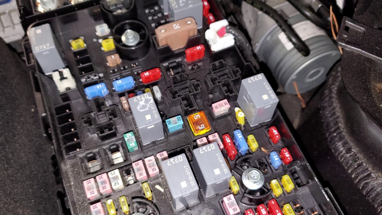 2015 Jeep Cherokee Starter Relay & Fuse, Fuel Pump Fuse