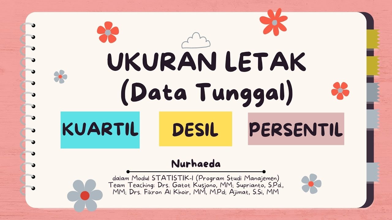 CARA MENCARI NILAI KUARTIL DESIL PERSENTIL UKURAN LETAK II DATA TUNGGAL