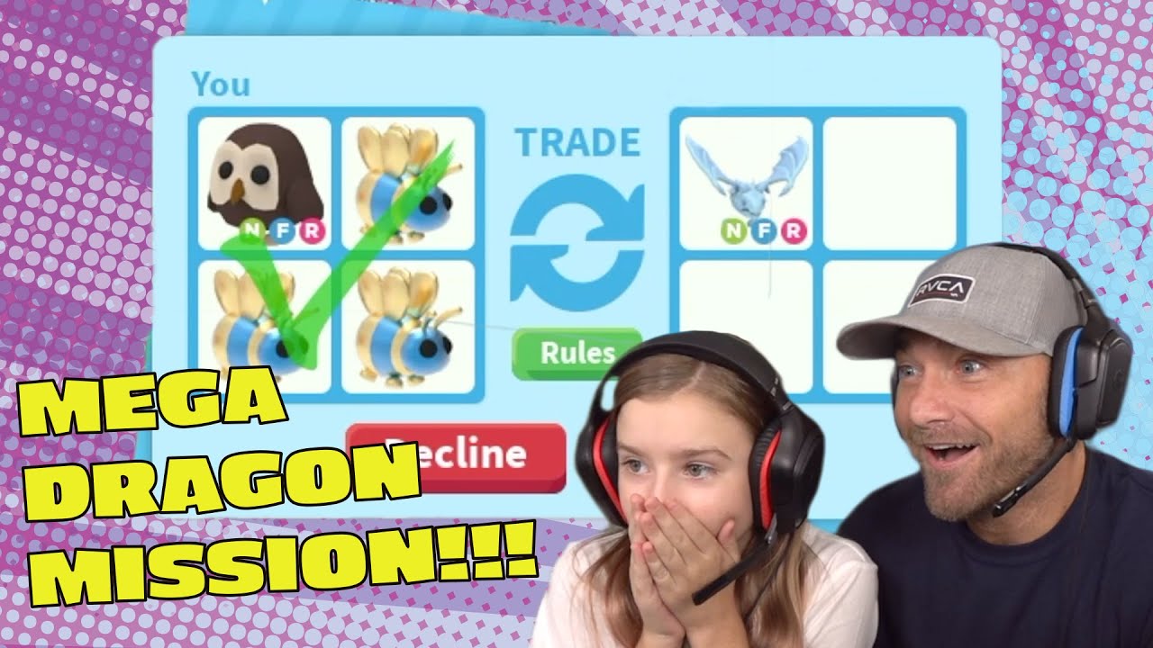 Trading Only To Get ALL The MEGA DRAGONS!! Dragon MEGA MISSION *Part 3* Roblox Adopt Me!