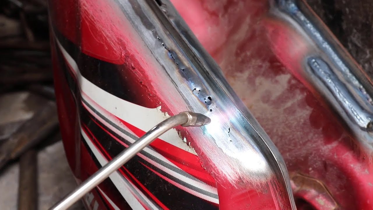 Motorcycle Petrol Fuel Tank Leak Repair Amazing Technique