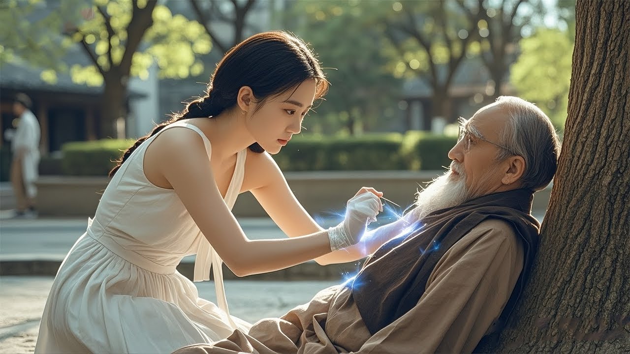 女孩路上用祖传针法救人，没想到救下的竟是京城首富！他病愈后直接认我当干孙女，还说要让我继承千亿家产！#重生 #drama #cdrama#年代