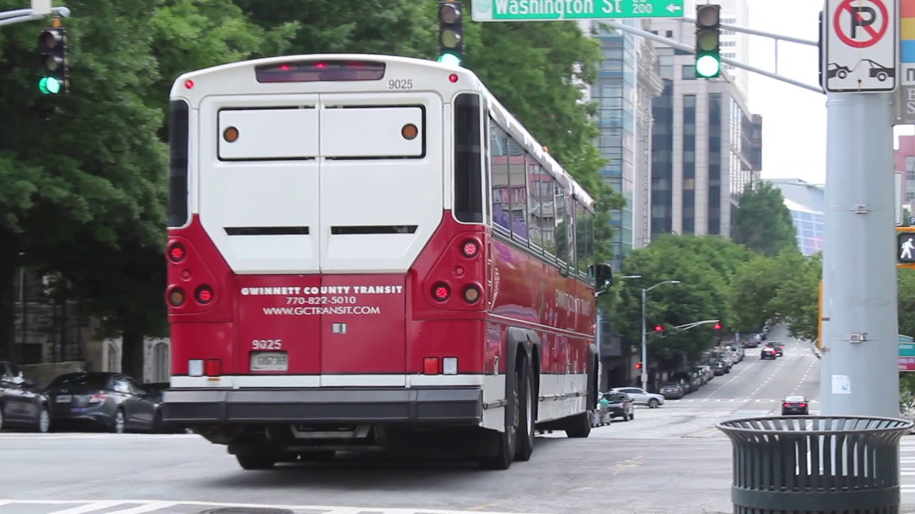 Gwinnett County Transit, GRTA Xpress & CobbLinc PM Rush Commuter Express Buses in Downtown Atlanta