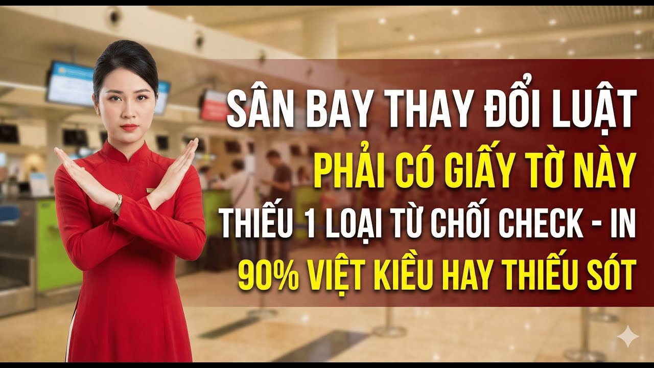 SÂN BAY ĐỔI LUẬT: 5 Giấy Tờ Bắt Buộc Khi Về Việt Nam, Người Có Thẻ Xanh, Quốc Tịch Mỹ Phải Biết
