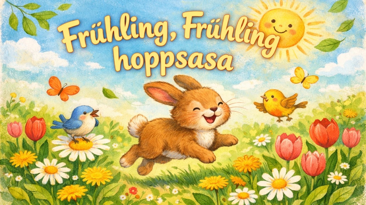 Frühling, Frühling hoppsasa 🌷🐰 | Lustiges Frühlingslied für Kinder | Kinderlied zum Mitsingen