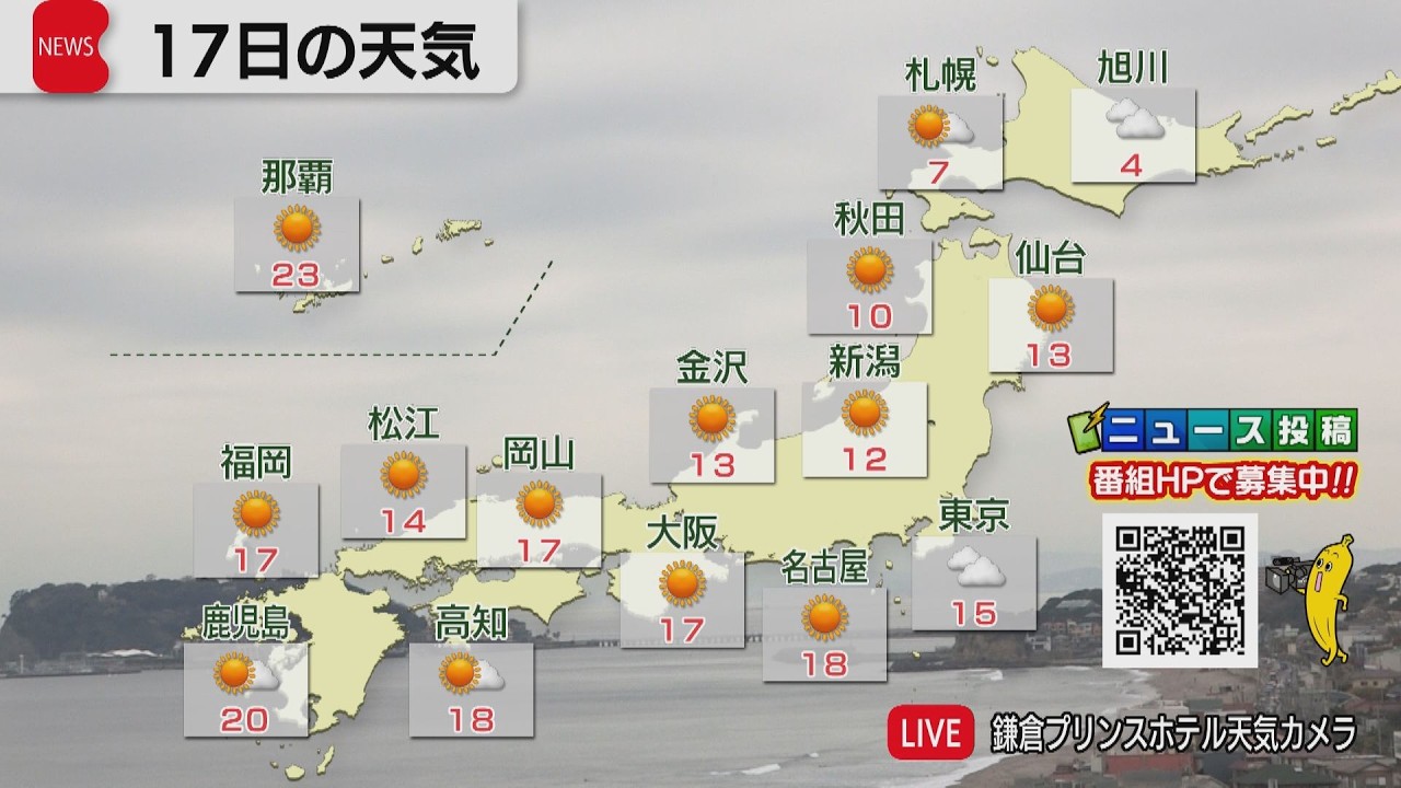 3月17日の天気