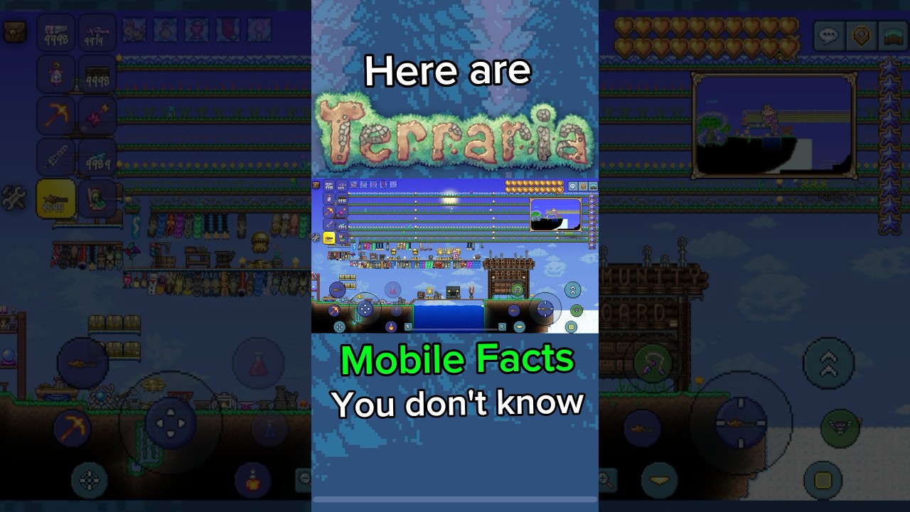 📱Факты о Terraria Mobile, которые вы не знали🌳 #terraria #mobile