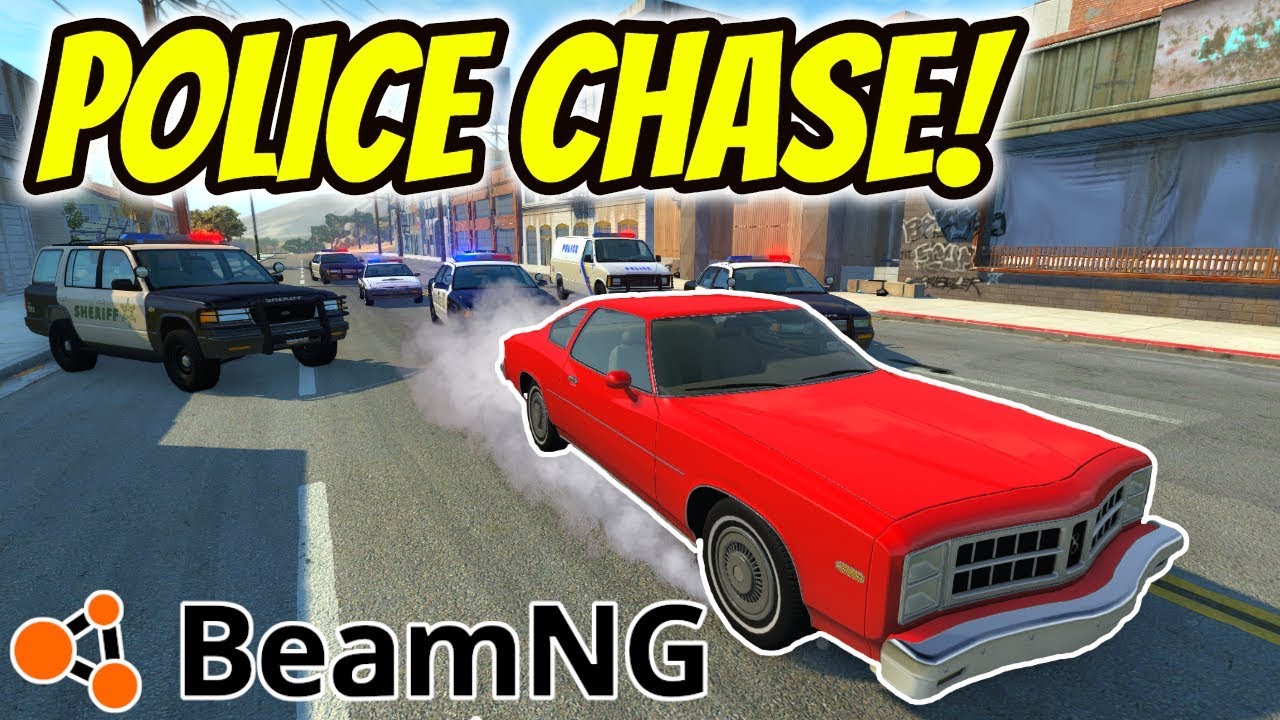 БЕЗУМНАЯ ПОЛИЦЕЙСКАЯ ПОГОНЯ в BeamNG Drive | Геймплей BeamNG Drive