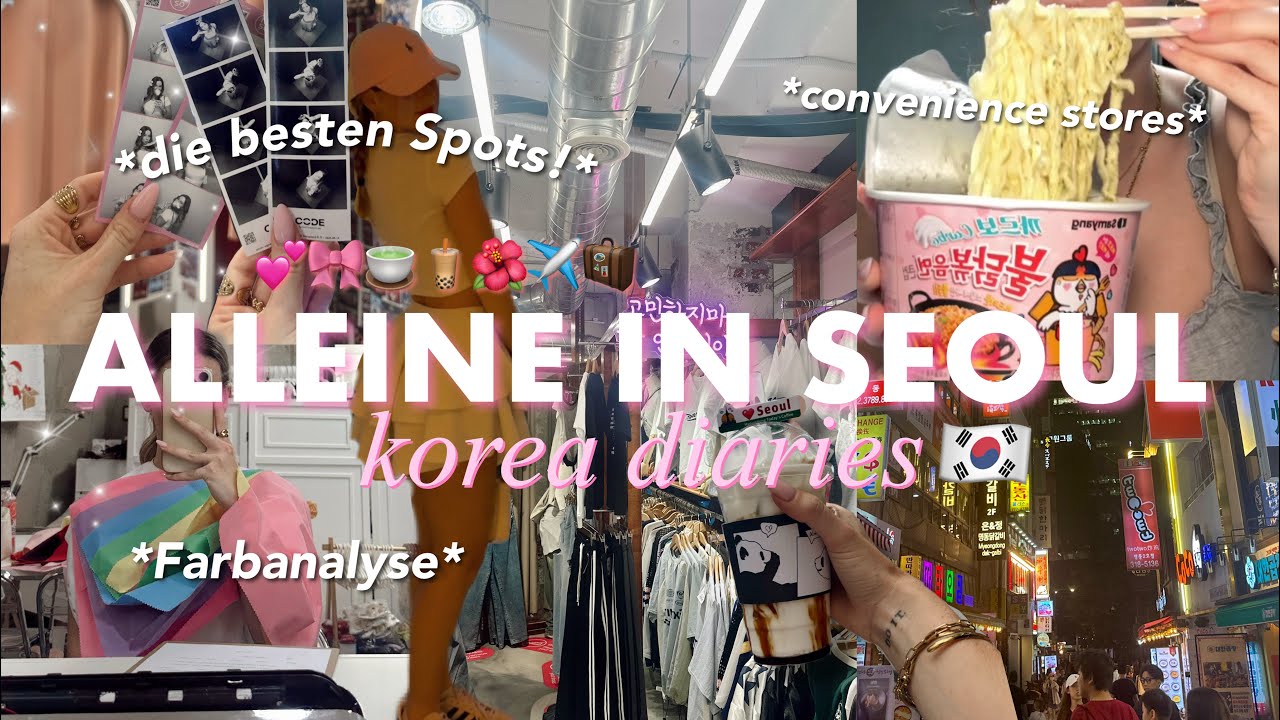 SEOUL DIARIES *vlog* 💕🎀🇰🇷 alleine durch Südkorea | convenience stores, shopping & treatments 