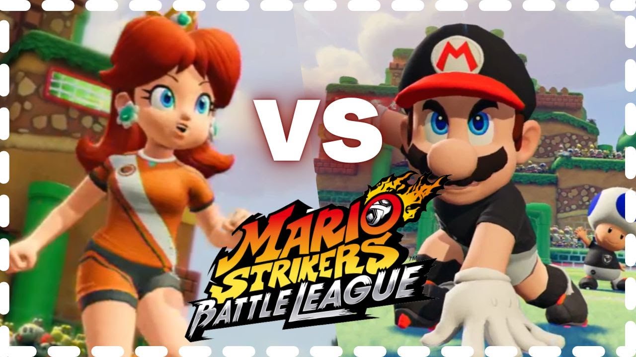 ✿ Mario Strikers: Battle League - Daisy vs Mario | Mushroom Hill | ✿