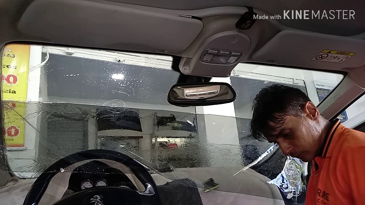 MOLDANDO E APLICANDO INSULFILM PARABRISAS PEUGEOT