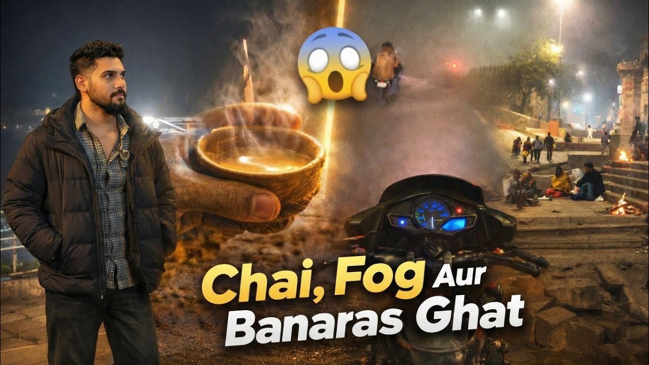 Chai, Fog Aur Banaras Ghat in Winter | Banaras | Kashi Vlog 🔱✨️