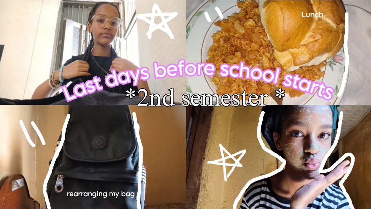 Last days before 2nd semester starts ✨️📹