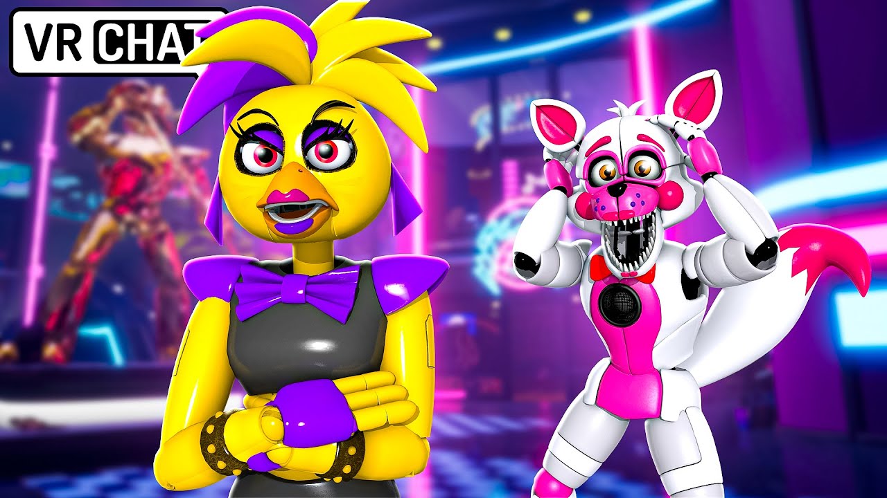 Funtime Foxy Meets Glamrock Chica's SISTER! in VRChat