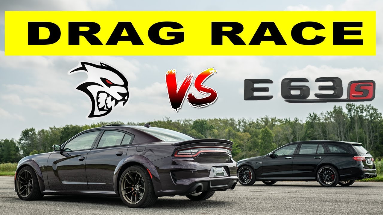 2022 Dodge Charger RedEye Widebody vs Mercedes E63S AMG Wagon, real life drag and roll race test.
