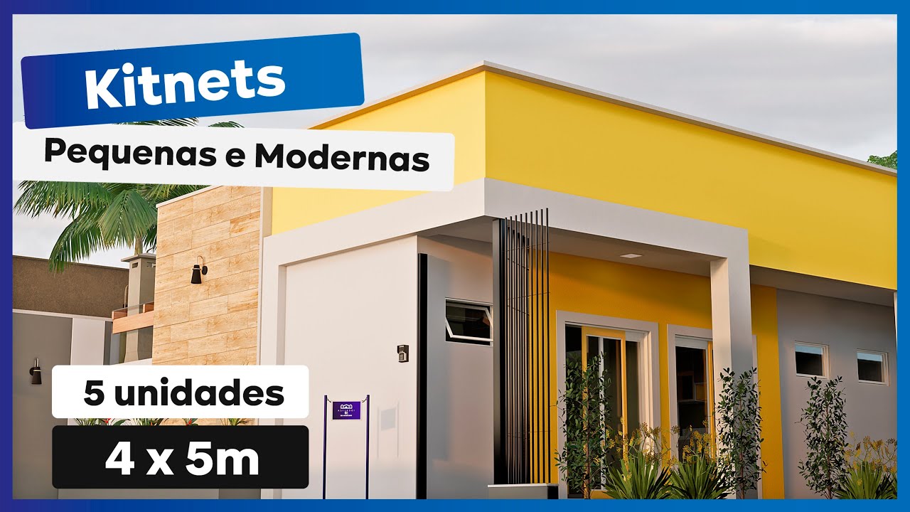 kitnets pequenas e modernas | 4 x 5m | viver de kitnet | 5 kitnets bem aproveitados